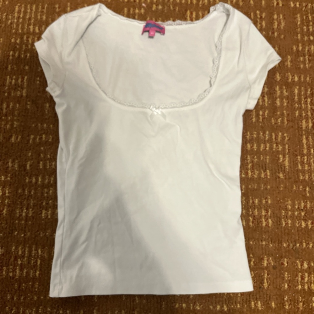 Edikted White Scoop Neck Top